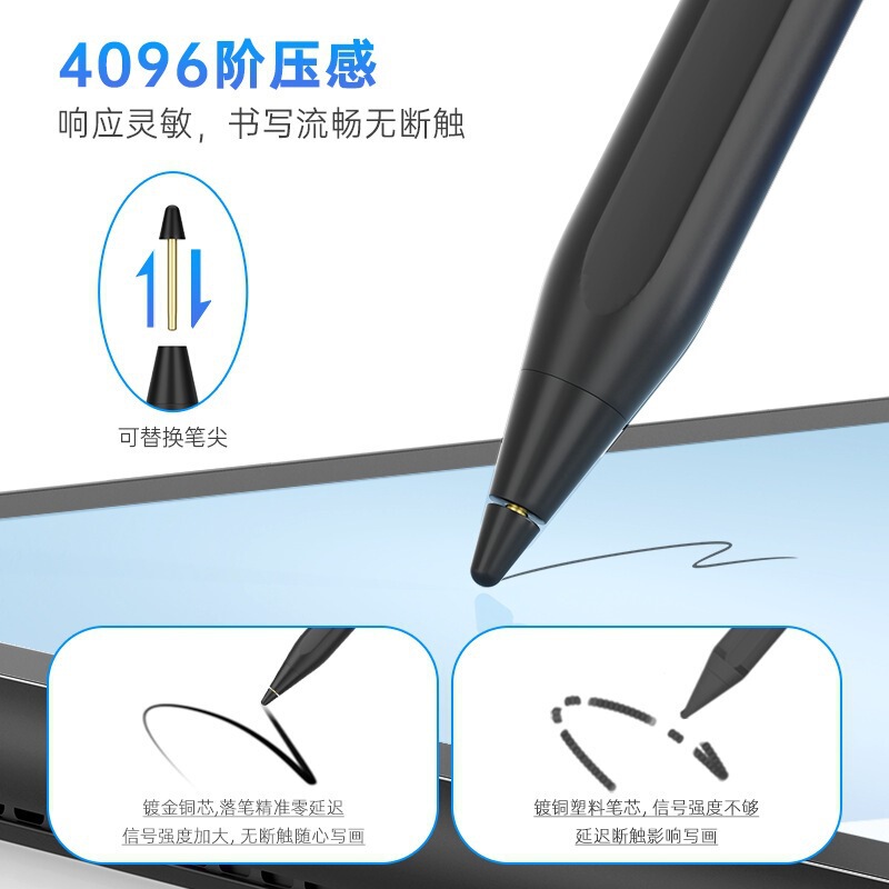 Suitable for Chromebook tablet stylus, USI2.0 protocol pen, Fire max11 touch pen, anti-accidental touch Suitable for Chromebook tablet stylus, USI2.0 protocol pen, Fire max11 touch pen, anti-accidental touch