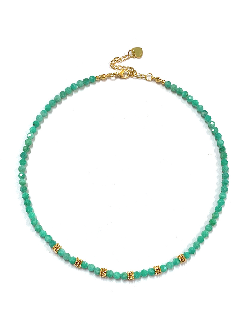 25g Weight Beads Pendant Material Necklace Classification Titanium Steel Chain Material 1 Piece Quantity Holiday, Daily Occasion Beaded, natural stone, Titanium Steel Material Geometric Pattern Women's Gender Beaded Design Simple Style Style Simple Style Geometric Beaded Natural Stone Titanium Steel Necklace In Bulk 19