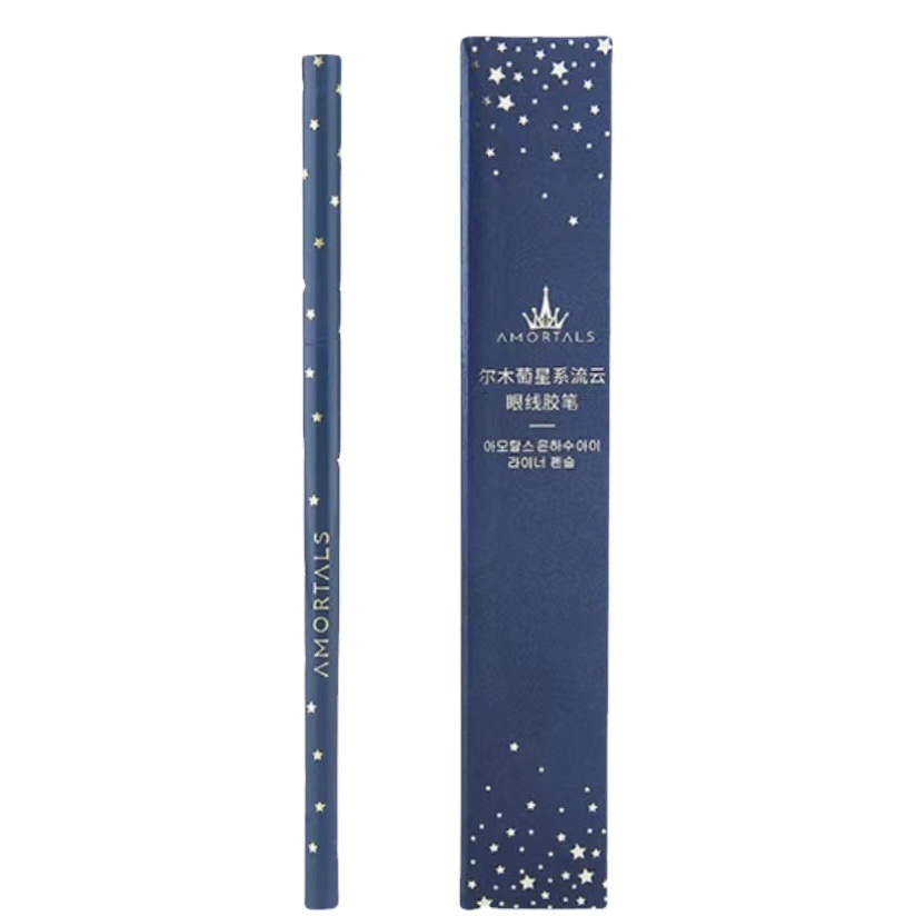 Ermutao Eyeliner Gel Pen Is Waterproof, Long-Lasting, Does Not Fade or Smudge, Extremely Fine Eyebrow Pencil, Dual-Purpose for Beginners