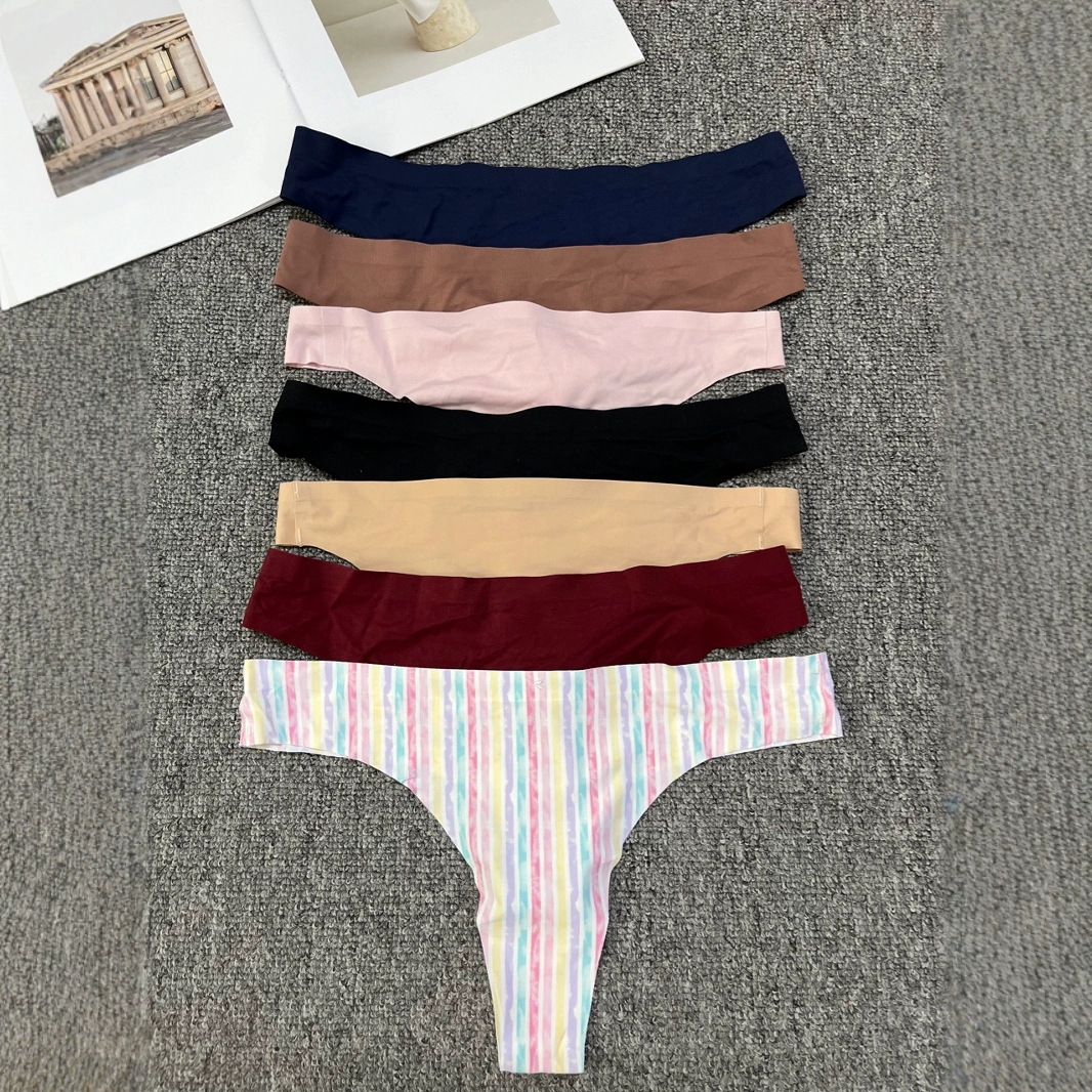 Pantalones de bikini europeos y americanos de mujer, pantalones de bajo corte, pantalones de algodón, entrepierna