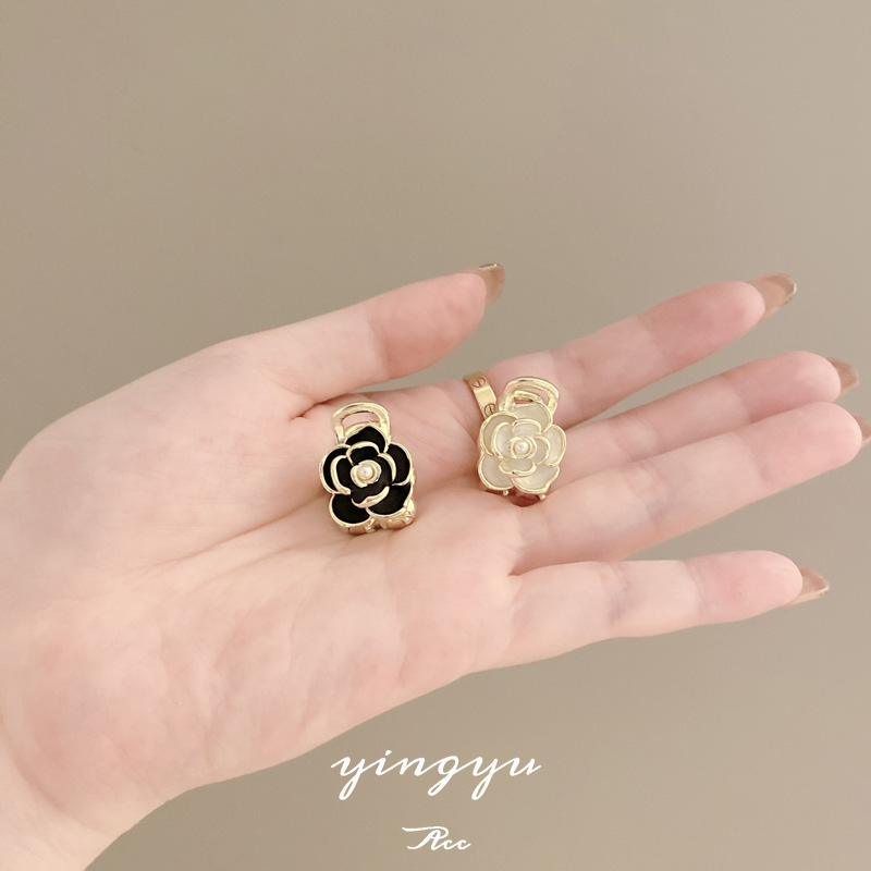 ins Super fairy new mini Camellia small hair clip hair accessories small size hairpin high-end hair volume less princess head side clip