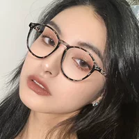 Jingchuan Li Yu та же анти-синие очки оправы 2022 нового простого лица плоское зеркало женской приливной сети красной оправы очков