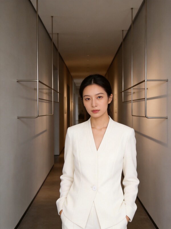 Acetate Blazer for Women, Single Button V-Neck Versatile Long-Sleeve Matte Casual Blazer, Elegant Solid Color Top
