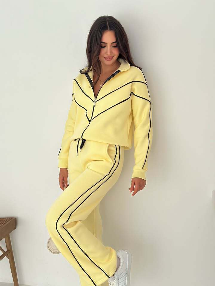 2026 Cross-Border Casual Outfit For Women, European American Street Style, Long-Sleeve Fold-Neck Cardigan And_ecoleips.com