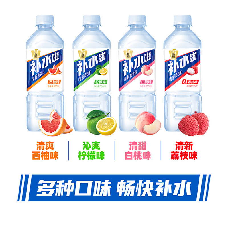 东鹏特饮补水啦电解质饮料柠檬味555ml*24瓶装西柚味夏天解渴饮料|undefined