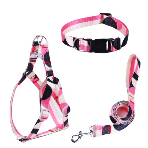 Pet Print Chest and Back Harness Dog Leash Walking Rope Harness Set Pet Supplies New Arrival