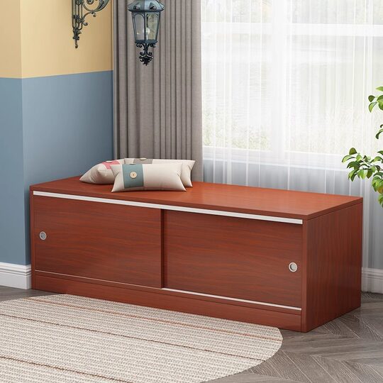 Bay Window Cabinet Sitting, sliding door, bedroom, windowsill, balcony storage cabinet, multi-layer integrated household, good-looking, free combination new