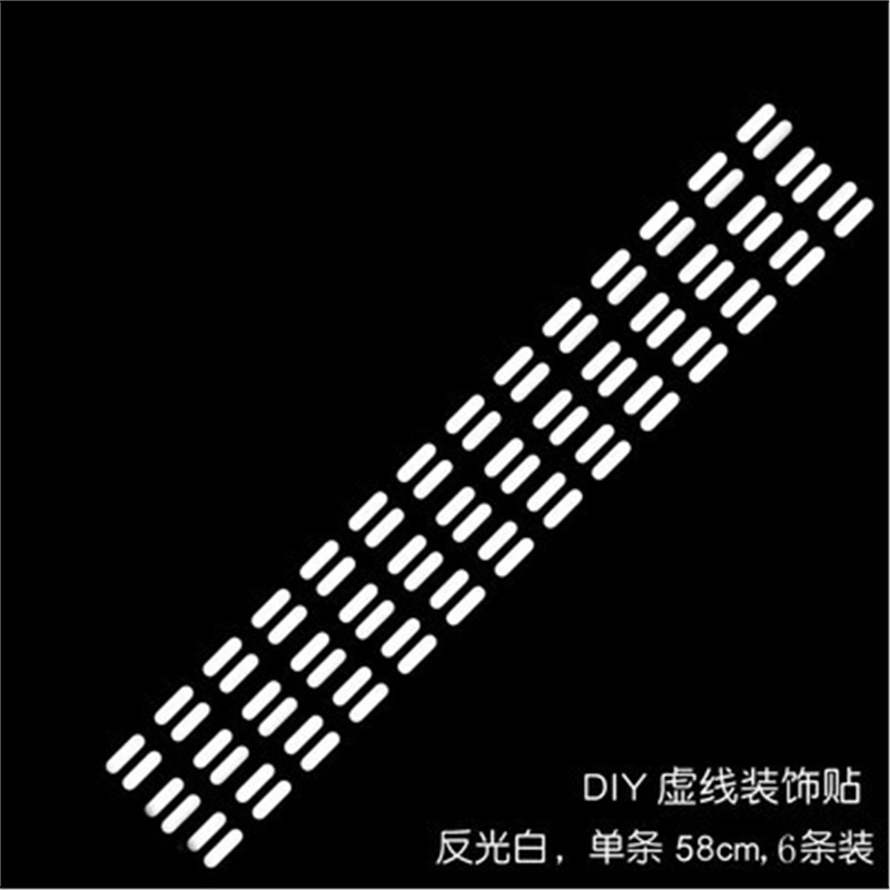 点線車のステッカー DIY ライン装飾反射ステッカー車電動バイクボディ縫製ステッチデカールステッカー|undefined