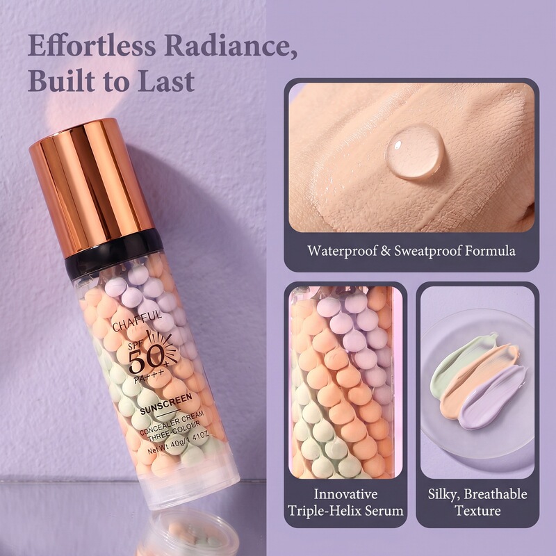 Cross-Border Chafful Three-Color Isolation Cream, Protective and Caring for the Skin, Concealing and Evening Skin Tone, Bird Droppings Isolation Makeup Primer Cross-Border Chafful Three-Color Isolation Cream, Protective and Caring for the Skin, Concealing and Evening Skin Tone, Bird Droppings Isolation Makeup Primer