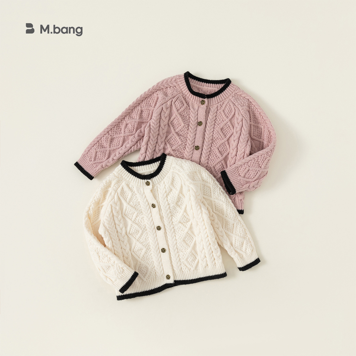 Babycity Children's Knitted Cardigan Spring And Autumn Girls Sweater Korean Style Baby Sweater QY23083