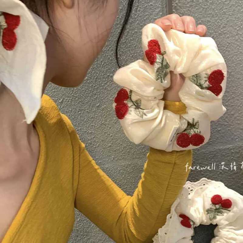 甘いレースのリボンヘアゴム、スーパーフェアリーバレエスタイルのヘアゴム、優しい気質のボールヘアアクセサリー|undefined
