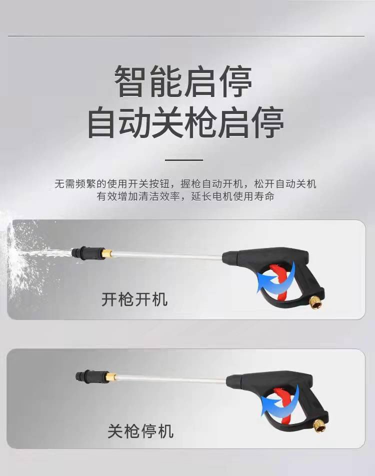 Smart Car Washing Machine Artifact High-Pressure Water Pump High-Power Household 220V Portable Car Brush Gun Fully Automatic Cleaning Machine