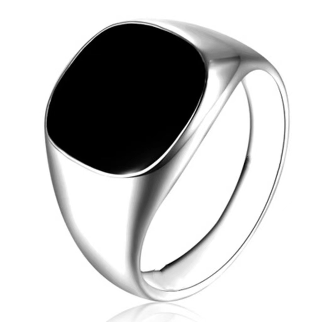 Nuovo anello personalizzato rotondo quadrato anello gocciolante olio gioielli popolari_voghion.com