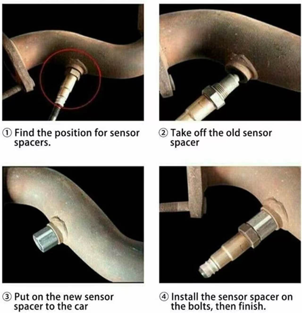 Cross-border exclusive supply of stainless steel car sensors, universal car parts, corrosion-resistant filters, and catalytic converters