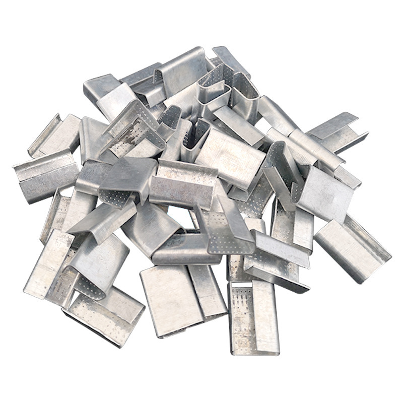 Hebilla de acero de plástico hecha a mano al por mayor de fábrica hebilla de embalaje de hierro galvanizado 1608PET hebilla de embalaje de cinturón de acero de plástico hebilla de acero de plástico