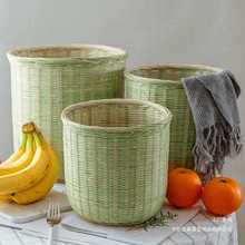 竹背篓手编 厨房竹篮家用竹编竹制品鸡蛋筐直桶收蜂笼竹编收纳筐