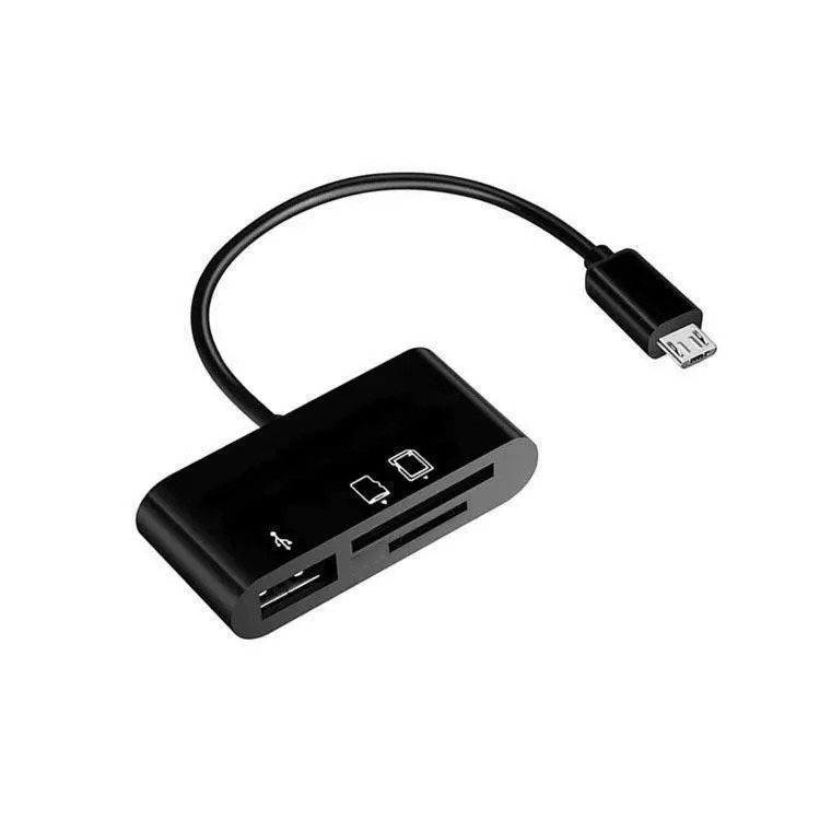 国境を越えた汎用OTGカードリーダーtype-c転送外付けusbメモリtfカードカメラsdカード携帯電話パソコン三合一|undefined