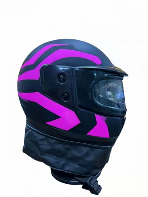 Cross-Border Wholesale All-Season Warm Helmet with Detachable Neck Scarf for Electric Vehicles and Motorcycles, Windproof and Anti-Fog (Motosiklet kaskı (dəbilqə)) - matte-black-powder