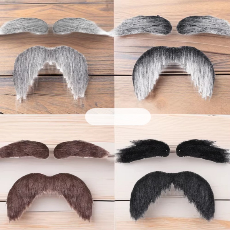 Halloween simulación barba fiesta accesorios vestidos barba negra barba blanca barba falsa Santa Claus