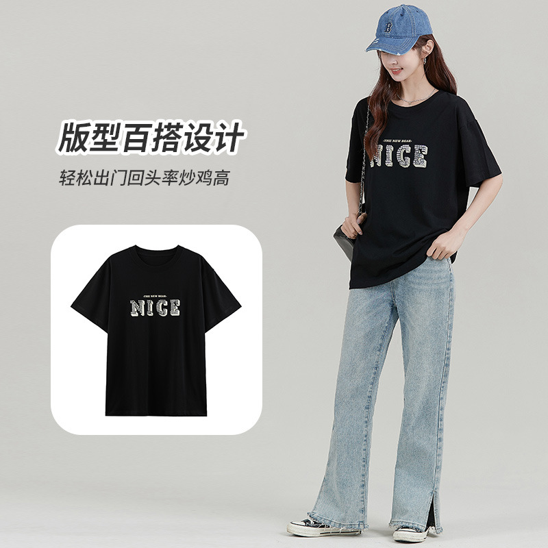 Fashionable trend comfortable cotton short sleeve T-shirt
