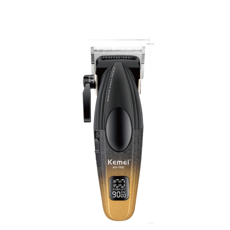 Kemei KM - 1890 cortador de pelo eléctrico salón de pelo profesional de alta velocidad cortador de corte digital de alta potencia