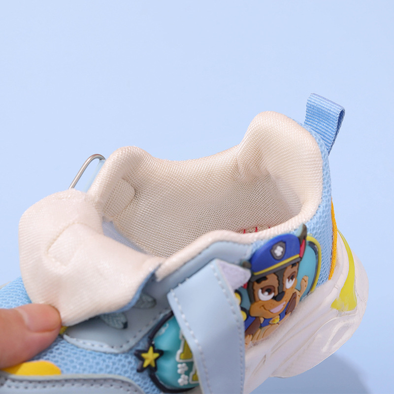 Authentic Children's Sneakers Breathable Soft Soles With Lights For Children Are Part Of PAW PATROL