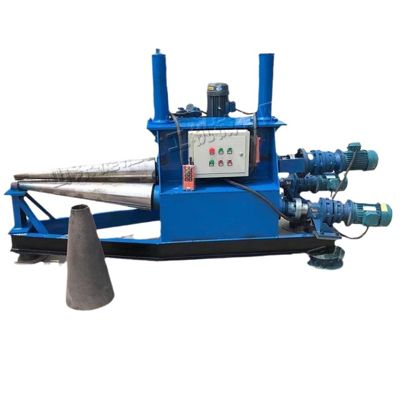 Máquina de laminación de cono de acero inoxidable completamente automática pequeña máquina de laminación de tres conos