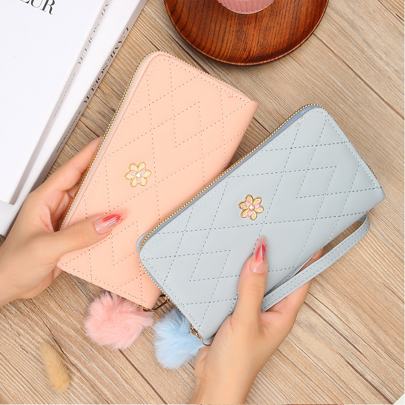 Sac à cartes Portable Simple et Long pour femmes, grande capacité, zéro portefeuille, étui Mobile adapté, nouvelle collection 2023_voghion.com