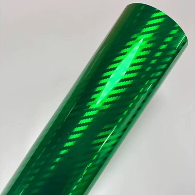 Pet Colorful Polymer Three-Dimensional Electroplated Carbon Fiber Sticker Car Interior Rearview Mirror Car Motorcycle Color Change Film (Auto Color Change Film) - pet-electroplated-carbon-fiber-green-152-16m
