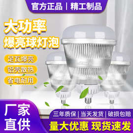 高亮螺口LED灯泡鳍片散热工厂仓房吊灯厂房车间照明E27螺口球灯泡