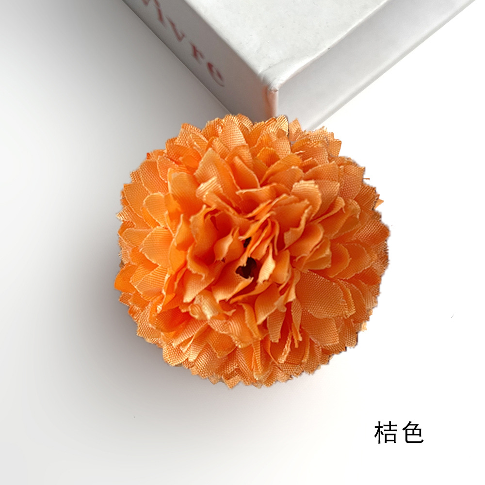 Simulación de laosina crisântemo flores de ping-pong crisântemo diel accesorios de ropa toque de cabeza diente de león acompañante caja de regalo
