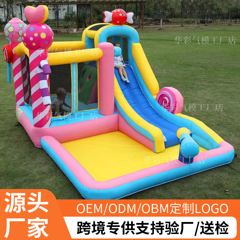 Castillo infláble infantil doméstico perforador interior pequeño parque deslizante castillo traviesos trampolín parque de juegos