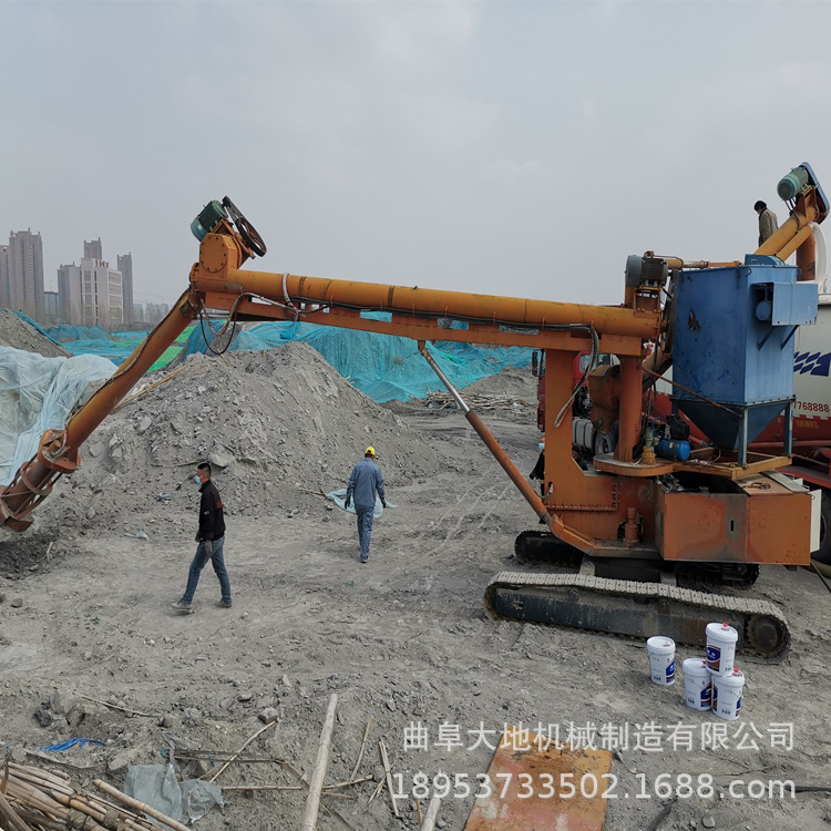 码头散料装卸设备 高产量螺旋卸船机 码头遥控行走蛟龙装卸机