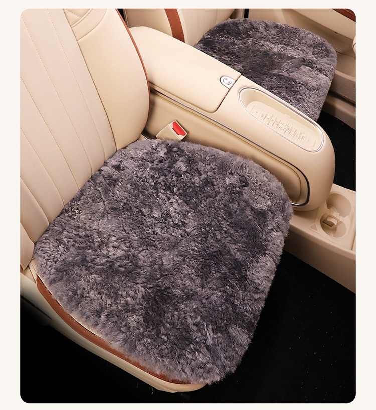 Winter pure wool car seat cushion violent bear cartoon unisex cute cartoon bear warm plush seat cushion