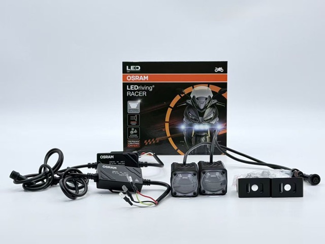 Osram motorcycle LED headlights, electric vehicle modification, external super-bright, high-intensity, cool spotlight for paving the way
