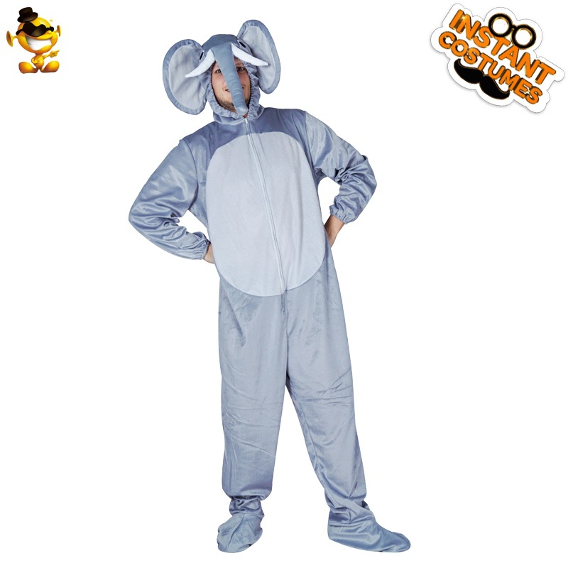 Adulto de los hombres lindo elefante traje de fiesta de Halloween juego de rol traje de rendimiento de escenario image 7