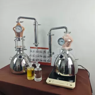 可定制12升蒸馏设备 家用型酿酒设备 威士忌蒸馏设备紫铜铜蒸馏器