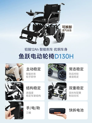 Fully Automatic Mobility Scooter for – Qatlanan elektrik velosipedlər - basic-travel-d130hhigh-quality-steel-framelead-acid-12ah