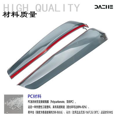 Suitable for 25 Haojue Ufr Special Leg Wind Shield, Leg Protection, Knee Protection, Side Wind Shield, Windproof Cover, Deflector Modification Accessories (Motorcycle front windshield) - smoke-gray
