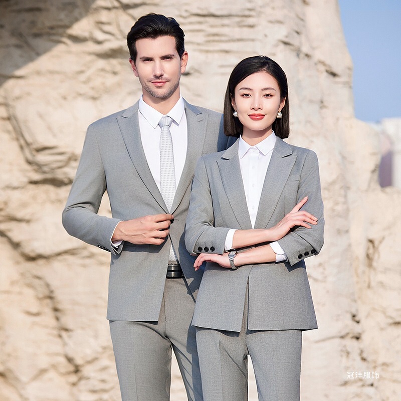 Women's Suit Professional Insurance Workwear Anti-Wrinkle No-Iron Micro-Elastic Suit Jacket Men's Group Can Embroider Logo Women's Suit Professional Insurance Workwear Anti-Wrinkle No-Iron Micro-Elastic Suit Jacket Men's Group Can Embroider Logo