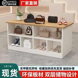 服装店双面格中岛桌展示柜台女装店铺中间摆放陈列流水台展示桌