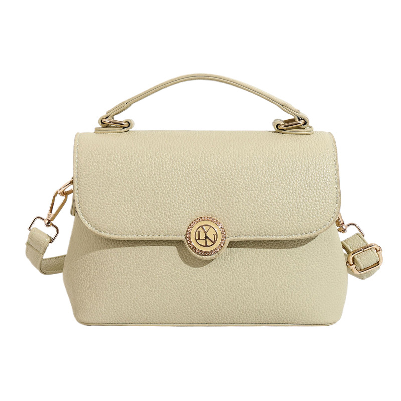 Bolso mujer 2024 nueva textura de moda color sólido bolso de hombro simple estilo occidental color caramelo bolso de mensajero de viaje de viaje