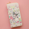 Fashionable cartoon long capacious wallet with zipper, city style