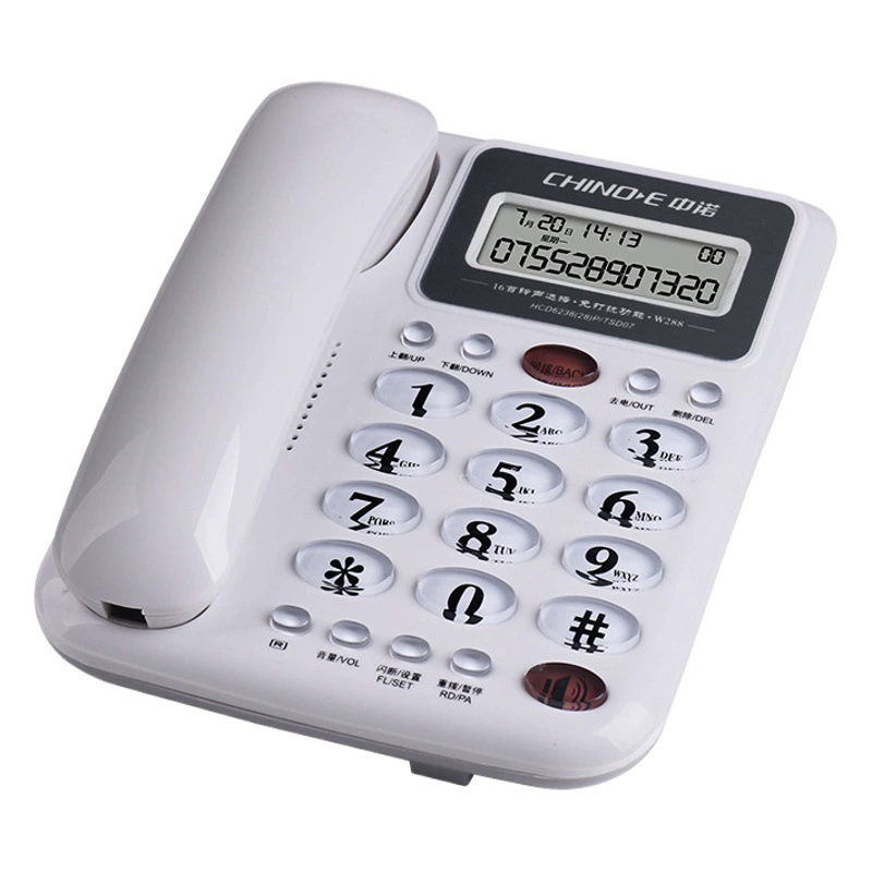 Zhongnuo w288 офисный телефон стационарный телефон стационарный телефон проводной бизнес-офис стационарный двойной интерфейс расширения