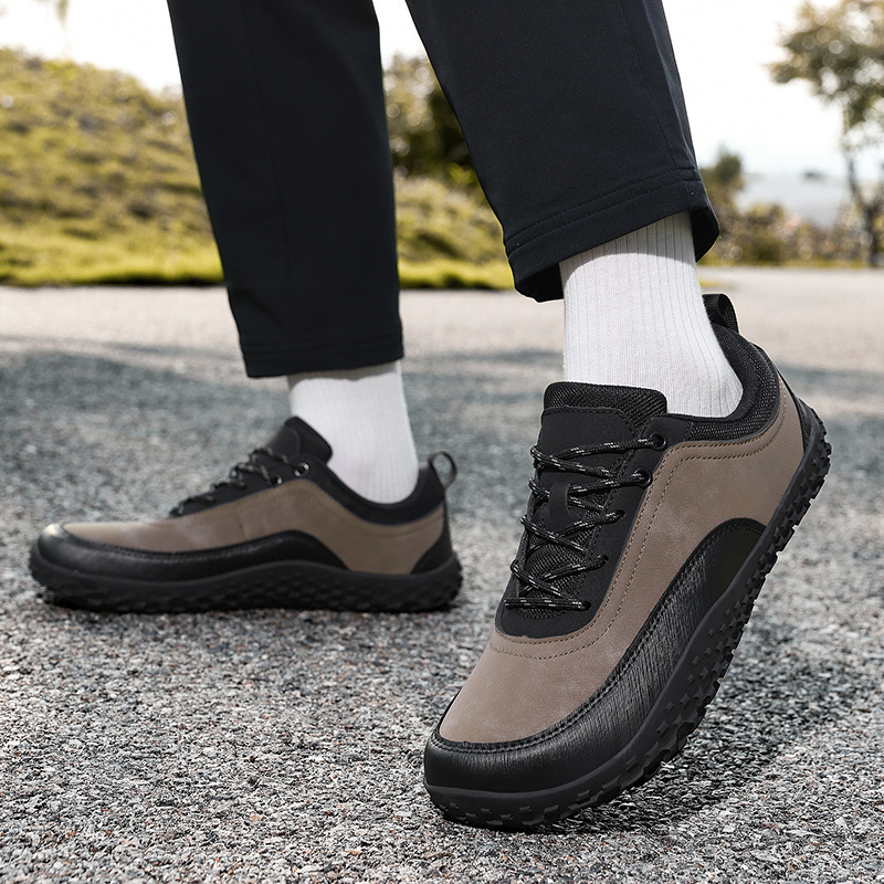 Cross-Border Large Size Wide Palm Shoes Non-Slip Outdoor Hiking Shoes Sports Shoes Foreign Trade Couple Style Barefoot Big Toe Shoes