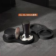 コーヒープレス台、プレスハンマー、粉均し器、水切りネット、シリコン収納マット、器具、取り外し可能、カフェ専用