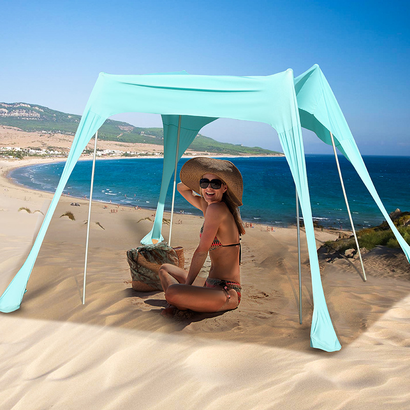 Amazon Leika elástica cortina de sol al aire libre playa de arena fría protección solar frente al mar campamento al aire libre UV