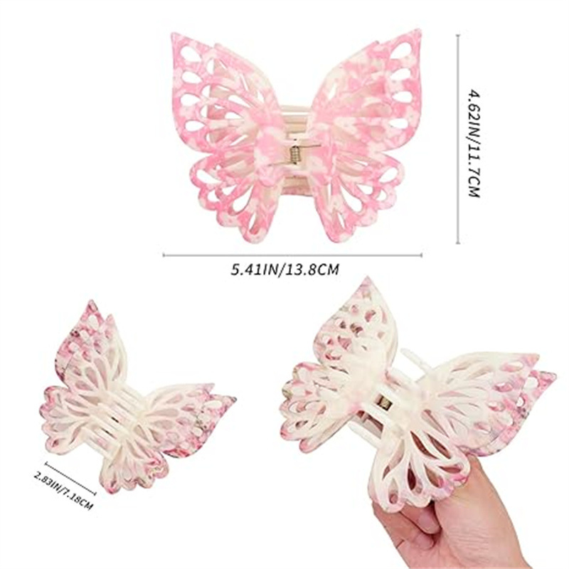 112g Weight Hair Clip, Hair Claws Hair Accessories Type 1 Piece Quantity Holiday, Daily Occasion Plastic Material Butterfly, Horse, Fish, Shark Pattern Women's Gender Elegant, Sweet Style Elegant Sweet Women's Butterfly Horse Fish Plastic Hair Clip Hair Claws 1