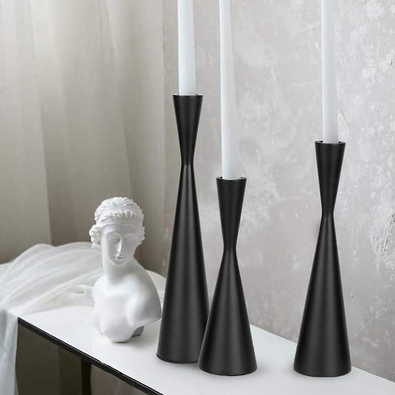 Candelabro de hierro forjado Candelabro de oro simple Cena romántica Candelabro de boda Candelabro Hotel Decoración de boda Accesorios y adornos