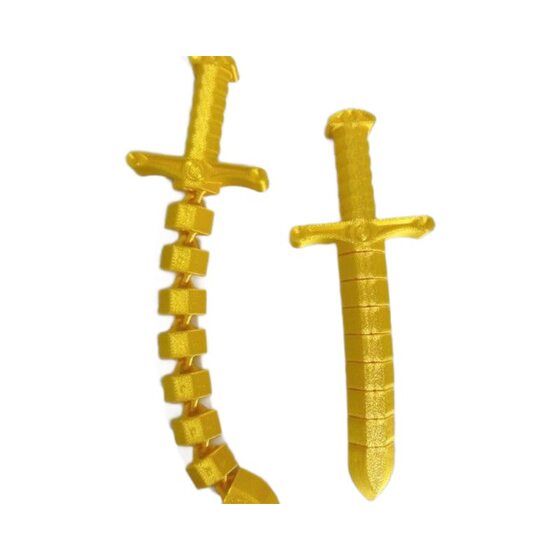 3D Printing Sword Whip Bending Deformation Stretch Lock Sword Flexible Joint Activity Decompression Toy New Gift
